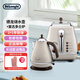 德龍(Delonghi) 復古早餐系列奶油白套裝 電熱水壺KBOV2001.BG+多士爐CTO2003.VBG 家用烤面包機