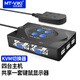 邁拓維矩（MT-viki）KVM切換器 2進(jìn)1出VGA視頻切屏器4進(jìn)1出多電腦鍵盤(pán)鼠標顯示器共享器 4口 按鍵基礎款 MT-401-KM