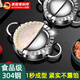 劉潮布德國包餃子用壓餃子皮模具懶人包水餃專(zhuān)用不銹鋼挖餡勺 304包餃器小號