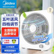 美的（Midea）臺式轉頁(yè)扇電風(fēng)扇鴻運扇臺式學(xué)生宿舍家用轉頁(yè)扇落地扇家用  10吋 KYT25-22MW