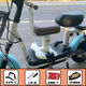 電動(dòng)車(chē)前置兒童座椅電瓶車(chē)寶寶安全坐騎踏板車(chē)可調節椅子摩托凳子 可升降單座+扶手+腳踏