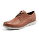 ROCKPORT ROCKPORT男士Garett素面系帶牛津鞋 平頭 休閑 Caramel Leather 9.5