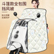 柏潮斗篷式電動(dòng)車(chē)擋風(fēng)被秋冬季款加棉加絨中厚防水電瓶車(chē)全包式擋風(fēng)被 【全身包裹+雙口袋】米音樂(lè )