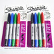 sharpie 美國(guó)三福油性馬克筆彩色防水記號(hào)筆4色8色12色24色套裝30072 2033573 4色CD小雙頭一套