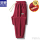 羅蒙（ROMON）春秋季加絨加厚保暖搖粒絨褲子男女戶(hù)外抓絨褲中老年休閑運動(dòng)長(cháng)褲 酒紅色 3XL 建議160-180斤