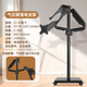 三策22/24/27/32英寸顯示器落地移動(dòng)支架雙屏拼接電腦推車(chē)仰俯高低升降旋轉適用于A(yíng)OC三星卓威優(yōu)派戴爾 17-32英寸-氣壓雙屏款-帶筆記本托盤(pán)