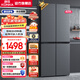 康佳（KONKA）家電 家用冰箱雙開(kāi)門(mén)四開(kāi)門(mén)409L十字對開(kāi)門(mén) 超薄可嵌入 冷藏智能自動(dòng)除霜大容量 以舊換新 4G40IC
