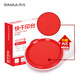 【全網(wǎng)低價(jià) 買(mǎi)貴雙倍賠】西瑪（SIMAA）80mm 快干印臺印泥 財務(wù)辦公用品 紅色圓形透明外殼 9801