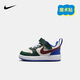 NIKE 耐克童鞋學(xué)步鞋男女童休閑板鞋COURT BOROUGH魔術(shù)貼運(yùn)動(dòng)鞋嬰童