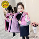G.DUCKKIDS小黃鴨女童派克服外套冬裝新款洋氣兒童加絨棉衣中大童冬季加厚棉 粉紅色 130 cm