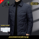 JASONWOOD【堅持我的】高端輕薄羽絨服男裝冬季新款短款中年商務(wù)冬裝外套 高檔黑色【現貨速達】 XL 180/XL