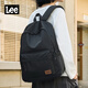 LEE復古燈芯絨雙肩包男秋冬時(shí)尚簡(jiǎn)約背包女初中大學(xué)生通勤大容量書(shū)包 蒼翠黑（春秋款）