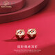YIZUN. CHOMEL925銀紅瑪瑙老虎耳釘女原創(chuàng)設(shè)計(jì)虎年耳環(huán)百搭復(fù)古本命年生肖耳飾 925銀-招財(cái)萌虎耳釘
