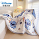 迪士尼（Disney）A類雙面加厚舒適親膚牛奶絨毛毯 可當(dāng)禮品卡通珊瑚絨保暖蓋毯被子 萌寵史迪仔 150x200cm