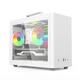 碩一鳳凰U300 320臺式機電腦matx迷你機箱itx白色非側透mini小尺寸手提主機箱殼家用商務(wù)辦公桌面搭配 鳳凰U311 白色中置提手+側透