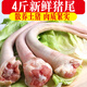 豬尾巴生鮮冷凍農(nóng)家散養(yǎng)中長款新鮮豬尾帶皮豬尾切段 長豬尾4斤裝