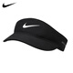 NIKE耐克網(wǎng)球帽運動(dòng)休閑無(wú)頂鴨舌帽戶(hù)外 男女空頂帽遮陽(yáng)帽李娜同款 帶透氣孔 黑色FB6443-010 M /L