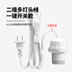 加熱耐高溫燈頭浴陶瓷燈座燈頭 家用防漏電耐高溫羅口螺口E27帶線 【線長2米】帶開關陶瓷燈頭