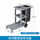 申梵（SHENFAN）保潔車手推車多功能客房清潔車工具車布草車酒店物業(yè)打掃衛(wèi)生專用 裸車無蓋-多功能保潔手推車