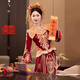 泰勒馬丁絲絨秀禾服新娘婚紗2025新款秋冬結(jié)婚禮服古裝嫁衣敬酒服龍鳳褂 8188 L