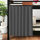 大笨牛床簾大學(xué)生宿舍純色半遮光布窗簾上鋪下鋪圍簾桌簾門(mén)簾隔斷遮擋簾 深灰-半遮光【贈送繩子+掛鉤】 200cm*120cm 1.2m高【1片】