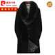 皮爾卡丹（pierre cardin）真皮皮衣男中長(zhǎng)款羊毛皮草大衣狐貍毛領(lǐng)羊剪絨皮毛一體外套 顏色97184 XL/175