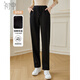 初申 春秋加絨休閑褲女運動(dòng)褲純色高腰直筒褲簡(jiǎn)約衛褲長(cháng)褲S144K3002