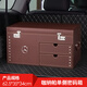 車(chē)暢汽車(chē)后備箱收納箱奔馳GLC300/GLE450/GLS/GLB//EQC/EQE車(chē)載儲物箱 奔馳車(chē)標-大號密碼箱【咖色】