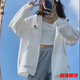 事思薄外套女春秋款百搭上衣華夫格上衣女2022夏季新款休閑小個(gè)子鹽系 白色【-夏天可穿】 薄款 M 86-105斤【品質(zhì)】