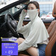 杉沓 防曬衣女士夏季戶(hù)外騎行外套 面罩冰絲防曬服遮陽(yáng)防嗮衫掛耳口罩冰袖披肩一體薄款披肩斗篷防曬袖 豆綠