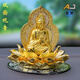艾匠（AIJIANG）汽車(chē)擺件創(chuàng  )意雙面觀(guān)音菩薩佛像高檔車(chē)內裝飾用品保平安車(chē)載香水座 八寶蓮花觀(guān)音