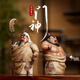 窯語陶言門神擺件新中式客廳玄關(guān)創(chuàng)意裝飾品陶瓷器工藝品喬遷之喜搬家禮物 自用推薦|紙箱裝【順豐發(fā)貨】
