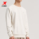 特步（XTEP）男裝衛(wèi)衣男圓領(lǐng)長袖秋冬休閑運(yùn)動(dòng)針織上衣打底衫跑步健身衣服 明月白 3XL