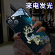 丁域（dingyu）來電發(fā)光適用iphone15promax手機殼全包蘋果14玻璃硬殼13防摔網(wǎng)紅女 蘋果14plus金箔鹿【來電發(fā)光】