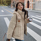 紫蒙羽絨棉服女2024新款學(xué)生高中初中女生衣服棉衣外套冬季羽棉襖絨服 卡其色韓版加厚秋冬款 均碼 （可備注碼數(shù)）