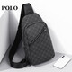 POLO胸包男斜挎包男士單肩包商務(wù)通勤小背包男包運動(dòng)腰包手機包ipad包