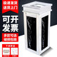舒雨酒店垃圾桶大堂立式帶煙灰缸不銹鋼商用桶電梯口走廊賓館煙灰桶 四菱角銀色黑白根（上開圖二）