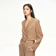 ONLY秋季時(shí)尚氣質(zhì)通勤精致紐扣短款西服外套女|124108008 E13 布朗尼棕色 S 160/80A
