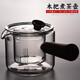錦格玻璃茶壺蒸煮側把耐高溫加厚過(guò)濾耐熱全玻璃水壺花茶壺耐熱茶壺 直覺(jué)側把壺450毫升
