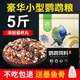 威畢鸚鵡飼料鳥糧玄鳳虎皮牡丹吃的中小型混合瓜子小米鳥食糧食黃谷子 豪華鸚鵡飼料5斤
