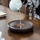 暄琰 喜鵲茶盤電木壺承小茶臺(tái)小托盤茶杯墊茶壺墊茶托泡茶盤儲(chǔ)水茶幾 電木勾玉壺承【喜鵲 檀黑】