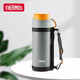 膳魔師（THERMOS）保溫壺男女不銹鋼旅行壺FFW-1000帶手柄挎帶水壺保溫保冷壺 FFW-1000-GY迷霧灰- 1L