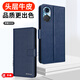 多蘭德華為榮耀50真皮手機殼榮耀50Pro保護套全包防摔HONOR 50se翻蓋插卡皮套影音折疊支架 榮耀50SE  真皮 藍色