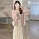 莉紗芙特針織時(shí)尚氣質(zhì)女神范衣服套裝新款連衣裙子2025年春秋季女士裝長(zhǎng)袖 粉色毛衣十米白色裙 均碼 （建議：85-130斤）