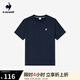 樂卡克法國(guó)公雞夏季圓領(lǐng)短袖T恤 L242UECA0301 藏青色 XL