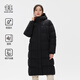 KOLON SPORT可隆女士防潑水防風(fēng)羽絨服戶外登山長款重量羽絨衣