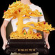 聚善緣招財發(fā)財樹(shù)搖錢(qián)樹(shù)擺件公司店鋪飯店前臺收銀臺工藝品擺設開(kāi)業(yè)禮品 中號沙金招財樹(shù)43*13*39cm 發(fā)財樹(shù)