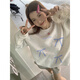 風(fēng)采兔衛(wèi)衣女春秋款2024新款韓系氛圍感穿搭甜美減齡設(shè)計(jì)感百搭潮牌上衣 白灰色【薄款】 M