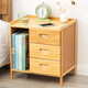 木馬人現代簡(jiǎn)約床頭柜簡(jiǎn)易臥室多層小柜子床邊柜家用多功能儲物柜可置物 【三抽屜】E款-原色（健康楠竹）