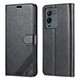 雅尊仕（AZNS） vivoS15手機(jī)殼翻蓋式皮套S15Pro保護(hù)套全包5G插卡防摔保護(hù)套男女錢包款 黑色 vivo S15